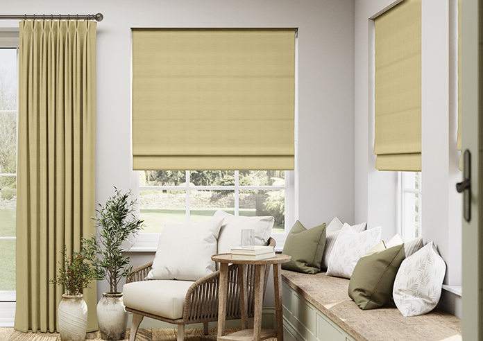 Shima Faux Silk, Linen - Roman Blind - Image 3